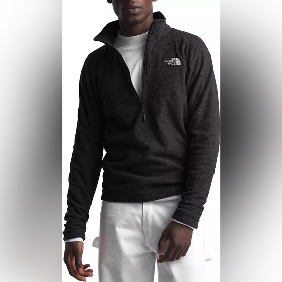 The North Face Men's Textured Cap Rock Fleece 1/4 Zip Pullover - Picture 1 of 3